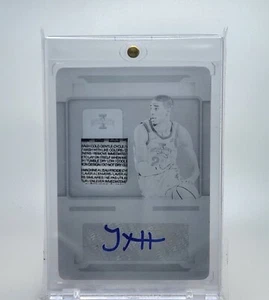 2021-22 National Treasures Col Tyrese Haliburton Worn Laundry Tag Patch Auto 1/1 - Picture 1 of 2