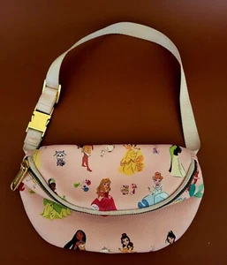 Disney Buckle Down Princess Purse, 8.5"x5", Zipper Close Adjustable Strap - Picture 1 of 5