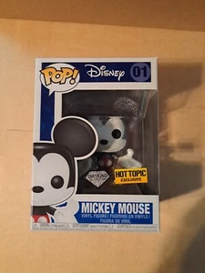 Funko Pop! 01 Disney - Mickey Mouse diamond collection(Glitter) - Hot Topic - Picture 1 of 6