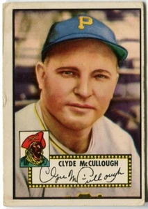 Topps #218 1952 Clyde McCullough Piratas de Pittsburgh - Imagen 1 de 2