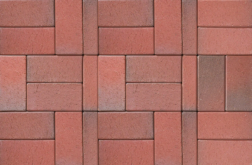 * Pflasterklinker 1.Sorte   "AUS TON GEBRANNT" BUNT  200x100x52 mm mit Fase - Bild 1 von 1