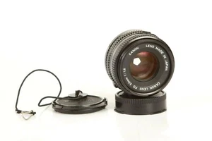 Canon 50mm f/1.8 SLR Objektiv mit Schutzkappen, FD Mount - Bild 1 von 5