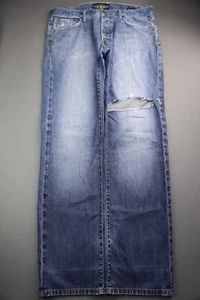 Pantalones de mezclilla para hombre Lucky Brand 221 ajustados rectos desgastados talla 36x34 botón mosca - Imagen 1 de 12