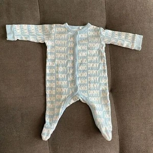 DKNY Blue and White Baby Sleeper - Picture 1 of 6