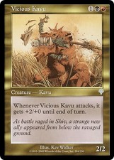 VICIOUS KAVU ~mtg NM Invasion Unc x1