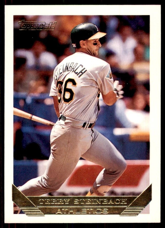 1993 Topps Gold Terry Steinbach B Baseball Cards #18 - Image 1 of 2