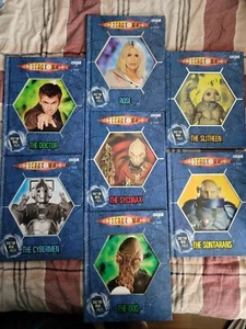 The Dr Who Files Books 10th Doctor Who Rose Tyler Cybermen Ood Sycorax Slitheen - Picture 1 of 10