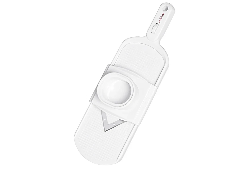 V-Hobel Gemüseschneider Edelstahl Weiß stufenlos verstellbar - Bild 1 von 1