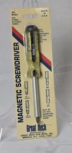 Great Neck Screwdriver Flathead Flat Head Made in USA Cabinet 6 in x 3/16" - Picture 1 of 3