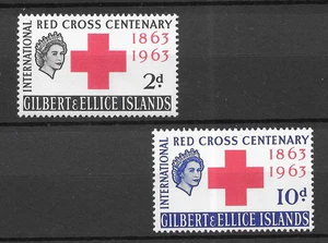 Gilbert & Ellice Islands 1963 Red Cross MNH Set S.G. 80-81 - Bild 1 von 1