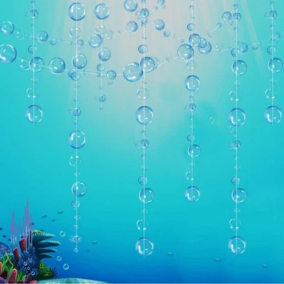Under The Sea Party Decorations Blue Bubble Garlands Little Mermaid Birthday ... - Image 1 of 4