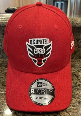 Sombrero ajustable rojo D.C. United New Era 9Forty Foto 1 de 4