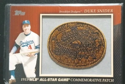 Tarjeta de parche conmemorativo Topps 2010 #MCP14 Duke Snider/1955 All-Star Game  Foto 1 de 2