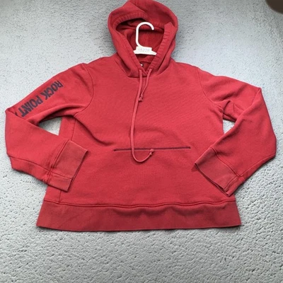 Винтажная женская толстовка с капюшоном Abercrombie & Fitch средний размер Rock Point легкая атлетика 90-е США - Изображение 1 из 4