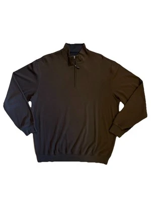 Suéter Talbots Para Hombre Talla Grande Verde Oliva 1/4 Cremallera Pullover Foto 1 de 4