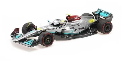 1:18 MINICHAMPS Mercedes Amg W13 Lewis Hamilton Spain F1 Gp 2022 110220044 Model - Bild 1 von 2