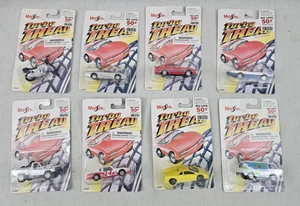 NEW VINTAGE LOT 6 MAISTO TURBO TREAD DIECAST CARS & POLICE MOTORCYCLE - Picture 1 of 2