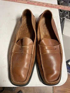 Tods Loafers Mens US 11 Brown Leather Driving Penny Slip On Dress Shoes - Picture 1 of 9