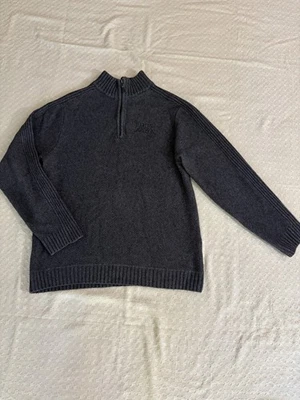 Genuine Harley Davidson 1/4 Zip Knit Sweater Mens Sz L Wool Rugged Casual Preppy - Image 1 of 4