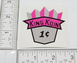 1 Cent King Koin Vending Machine Sticker V-97 - Picture 1 of 1