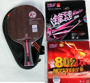 Custom Schläger Short Pips-Out Attack: 729 V-5 Carbon Blade + 729 Faster + RITC802 - Bild 1 von 3