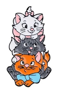 Disney The Aristocats Movie Marie Berlioz Toulouse Stacked Metal Enamel Pin NEW - Picture 1 of 1