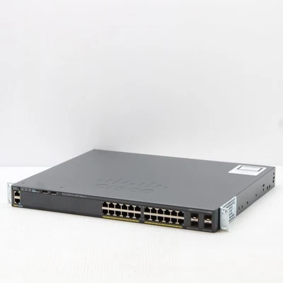 Cisco Catalyst WS C2960X 24PS L 2960x 24PS 24 x Port 1Gbps PoE Switch SFP+ - Image 1 of 4