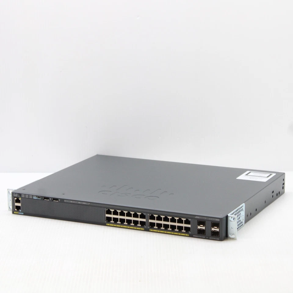 Cisco Catalyst WS C2960X 24PS L 2960x 24PS 24 x Port 1Gbps PoE Switch SFP+ - Image 1 of 4