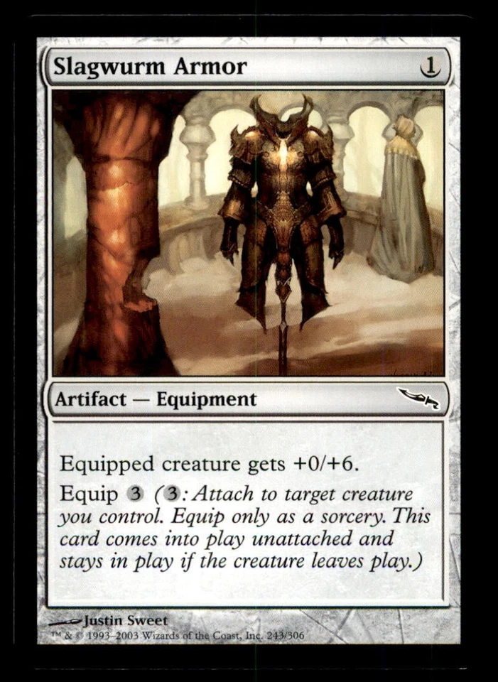 MTG Slagwurm Armor LP Light Play Mirrodin [4919] - Image 1 of 1