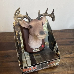 2009 Gemmy Buck die animierte Trophäe Wandmontage singender sprechender Hirsch selten! NOS - Bild 1 von 17