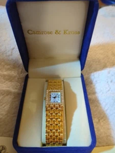 Women's Quartz Watch JBK (Jacqueline Bouvier Kennedy) by Camrose & Kross - Gold - Picture 1 of 4