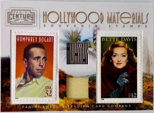 2010 Century Collection Hollywood Materials #3 Humphrey Bogart Bette Davis /250 - Bild 1 von 3