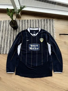 RARE NIKE LEEDS UNITED 2003/04 LONG SLEEVE AWAY FOOTBALL SHIRT SOCCER JERSEY SzM - Picture 1 of 12