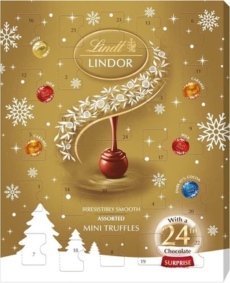 Lindt Lindor Assorted Mini Advent Calendar 2025 – 117g – 24 Mini Chocolate - Image 1 of 4
