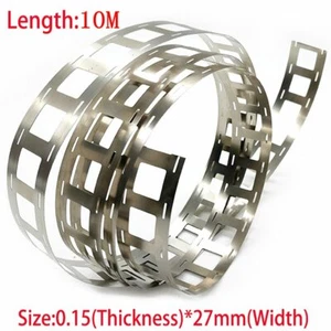 10M 0,15*27mm 2P vernickelt Streifen für 18650 Punktschweißband Verbindungsband - Bild 1 von 9