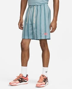 DX0225 442 Nike Premium Durant Basketball Shorts Ocean Bliss Pinstripes Large - Picture 1 of 7