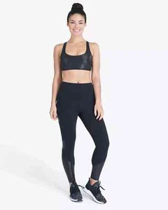 Leggings Spanx Bolsillo Brillante Nylon/Elastene Muy Negros Pequeños Nuevos con Etiquetas - Imagen 1 de 4