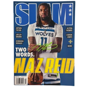 Naz Reid Autographed SLAM Magazine Minnesota Timberwolves Beckett - Picture 1 of 3
