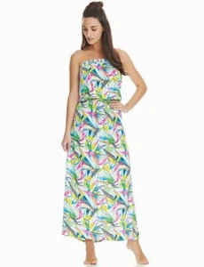 FREYA TROPICOOL MULTI BANDEAU MAXI COVER UP BEACH DRESS / TUNIC SIZE S / 10 BNWT - Picture 1 of 1