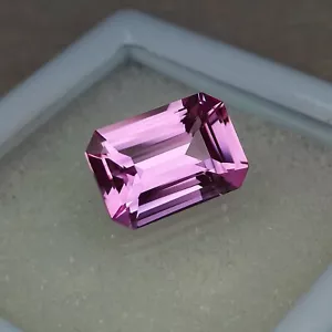 Precision Cut, 7.25 ct Lab Pink Sapphire, Custom Cut Pink Sapphire - Picture 1 of 4