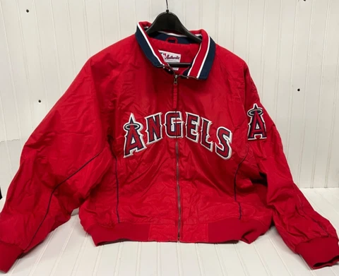 Vintage  Angels Jacket Authentic Majestic MLB Collection Adult XL Free Shipping Cover