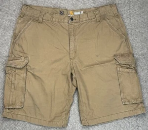 Carhartt Relaxed Fit Men's Tan Cargo Short Size 40 - Picture 1 of 9