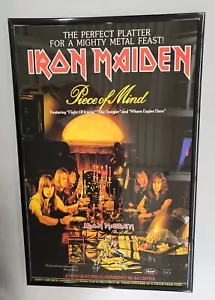 Iron Maiden 1983 Piece Of Mind UK Promo Poster 11 x 17 gerahmt - Bild 1 von 3