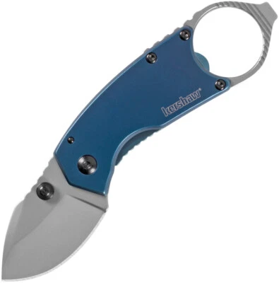 Cuchillo de bolsillo plegable Kershaw azul antiguo abrebotellas 8710 Foto 1 de 4