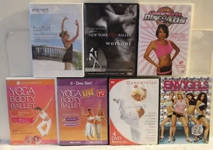 7 ballet workout DVD lot New York City conditioning Yoga Booty Disco Abs Envy  - Picture 1 of 9