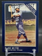 Babe Ruth 1991 Sporting News Conlon Collection Prototype Stamped Back Boston Re