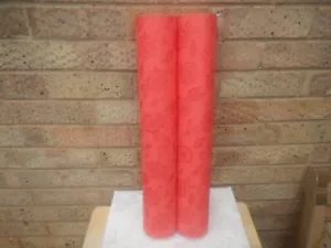 CASADECO TWO ROLLS OF RED FLORAL WALLPAPER , QUALITY THICK PAPER - Picture 1 of 4