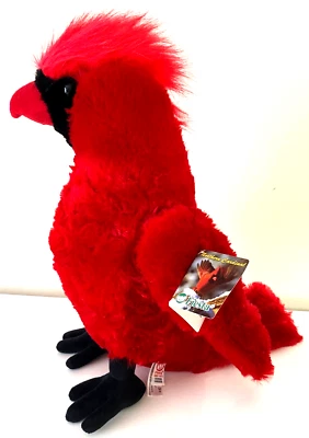 Extra Large Red Cardinal Bird Plush Toy 18 inch tall NWT Super Soft - Image 1 of 4