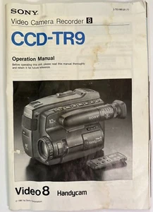 Sony Video Camera Recorder CCD TR9 operation manual V8 Handycam Manual Pre Owned - Picture 1 of 4