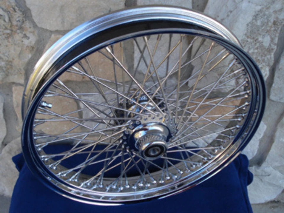 21X3.5" 60 SPOKE KCINT DNA FRONT WHEEL 2007-UP HARLEY HERITAGE FAT BOY ABS - Image 1 of 4